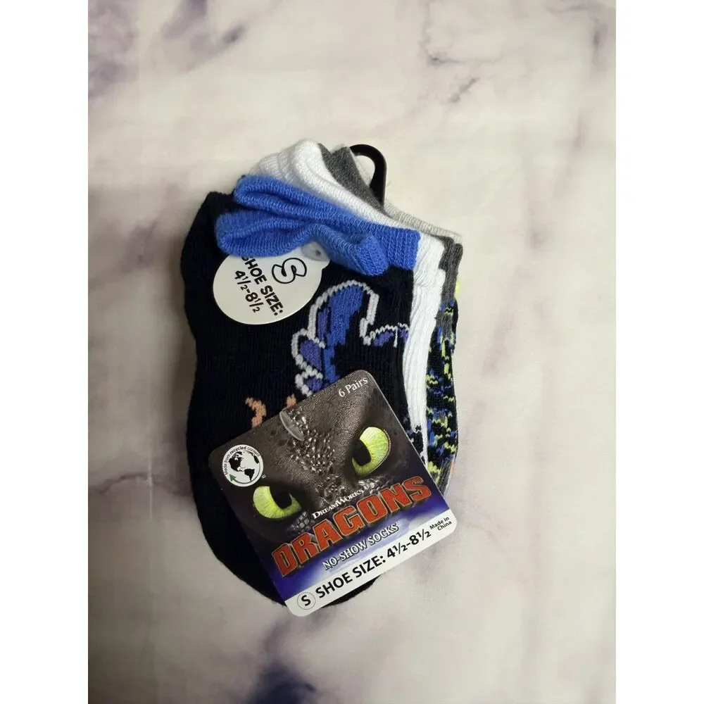 How To Train Your Dragon, Boys No-Show Socks 3 packs